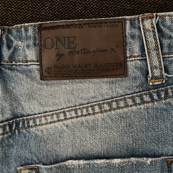 One Teaspoon High Waist Bandits Surf Cowboy Short - Picture 12 of 12